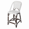 White Chocolate Rattan Counter Stool • Coastal Compass Home Decor