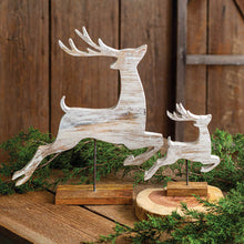  Wooden Reindeer Set/2 | Coastal Compass Home Decor