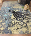 Blissful Blue Octopus Area Rug - The Coastal Compass Home Decor