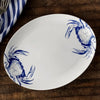Blue Crabs Porcelain Oval Serving Platter - The Coastal Compass Home Decor