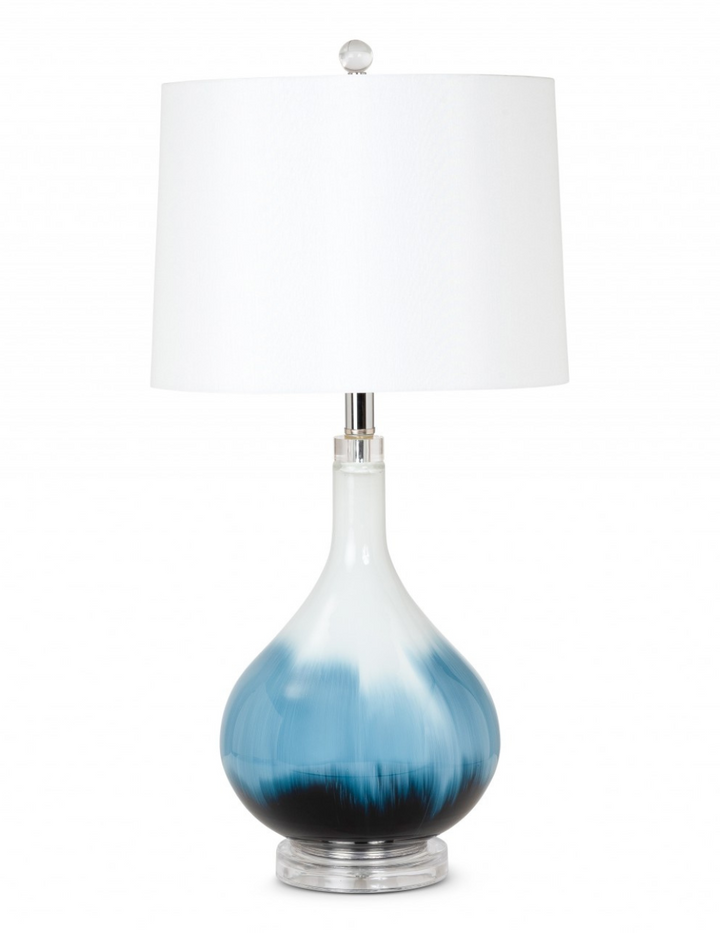 Blue Wave Glaze Table Lamps