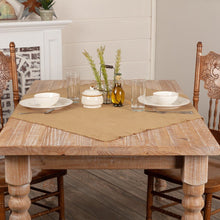  Natural bulap table topper 40" square. Coastal Compass Home Decor