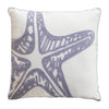 Chain-link Lavender Starfish Accent Pillow