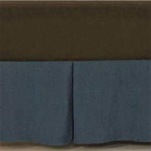  blue denim bed skirt