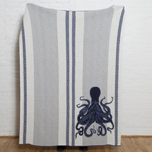  Eco Throw Blanket with Octopus made in the USA - Coastal Compass Home Decor