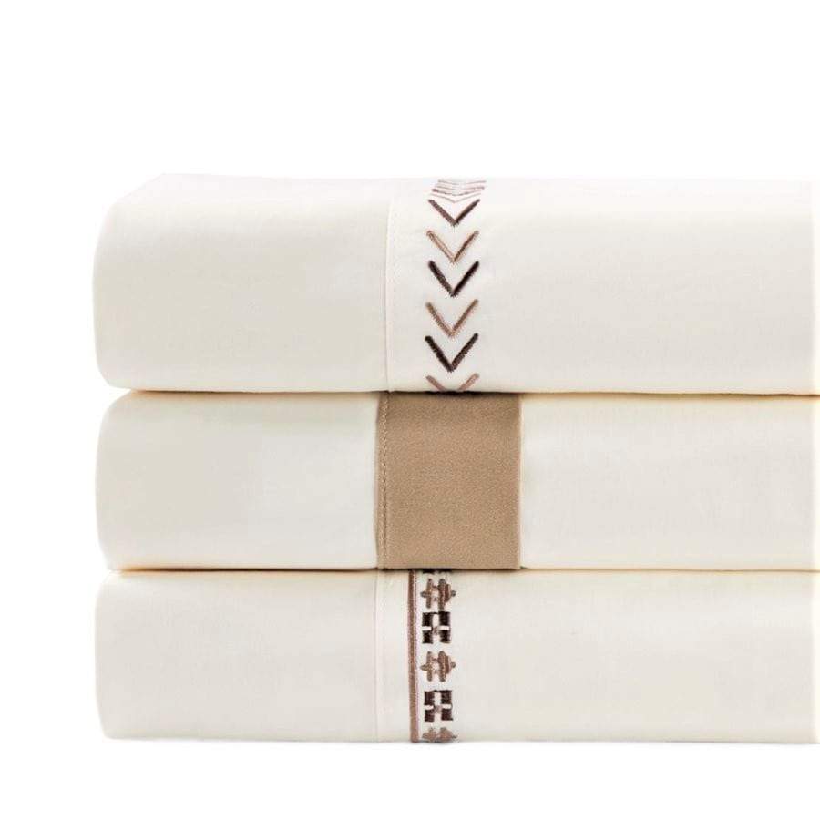 embroidered luxury off white sheets