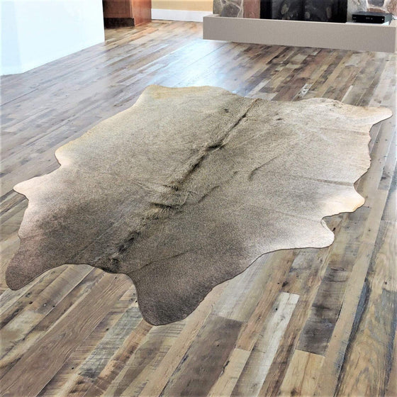 Brazilian Steel Grey Cowhide Rug - The Coastal Compass Home Decor
