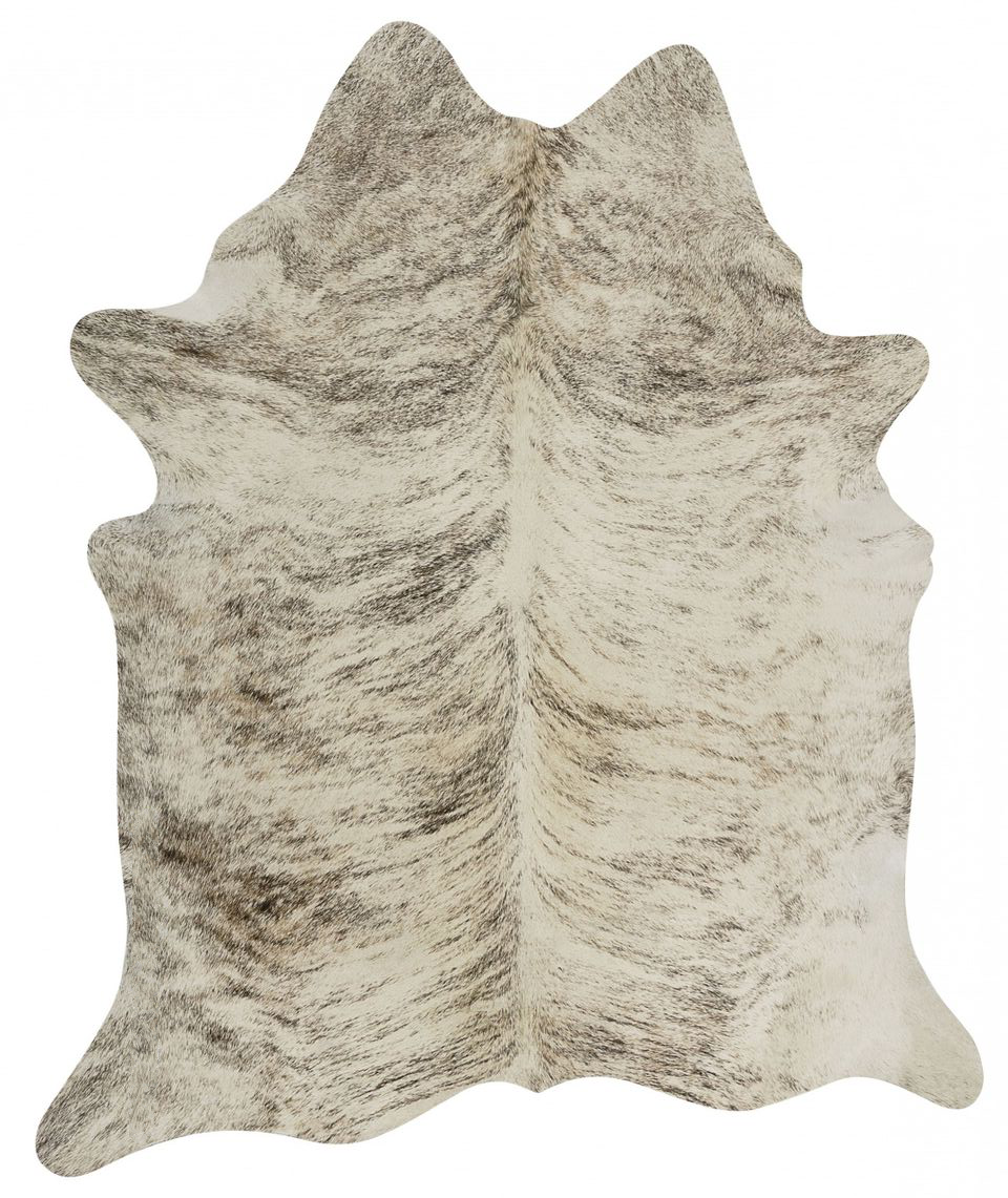 Brazilian Light Brindle Cowhide Rug • Coastal Compass Home Decor