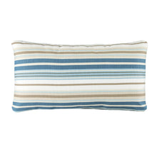  Marina Stripe Coastal Accent Pillow made in the USA - Coastal Compass Home Decor