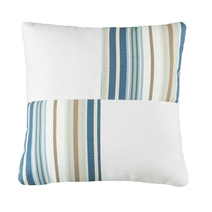 Marina Stripe Pieced Throw Pillow - The Coastal Compass Home Decor