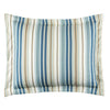 Marina Stripe Coastal Pillow Sham made in the USA - The Coastal Compass Home Decor