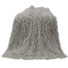  Grey Mongolian Faux Fur Throw Blanket