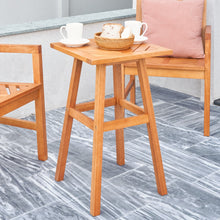  Natural Wood Small Patio Table & Chairs - Coastal Compass Home Decor