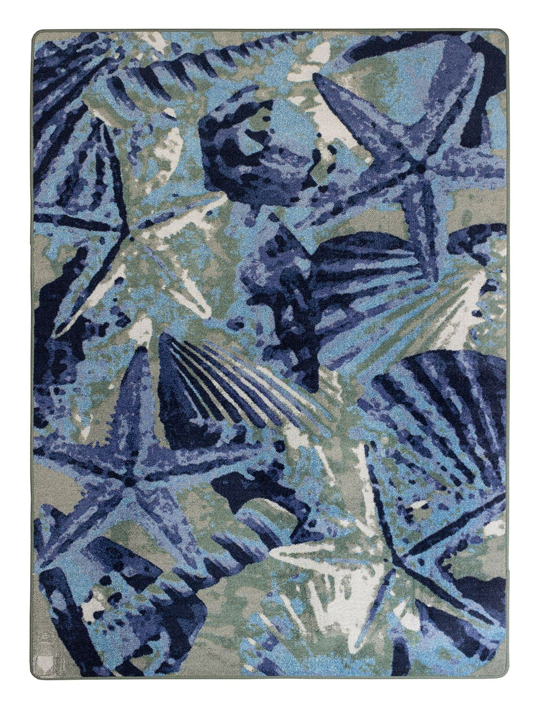 Costal Rug Texture Oceanic Shells Coastal Rugs | The Coastal Compass Home Decor – The ...