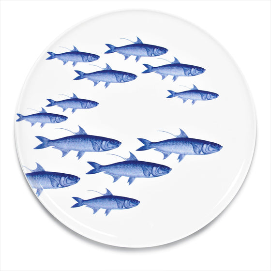 School of Fish Round Serving Plate 