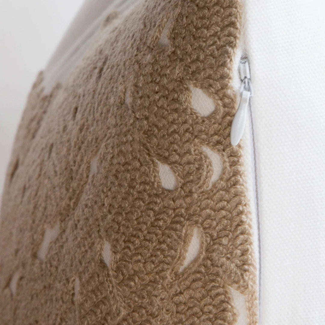 Seahorse Accent Pillow detail - Coastal Compass Home Decor
