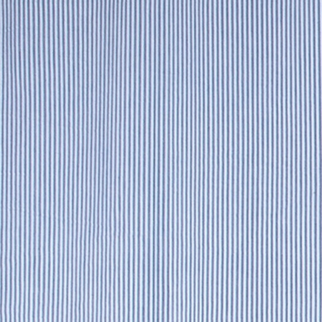 Blue white stripe seersucker shower curtain material - Beach Bath Decor - The Coastal Compass Home Decor