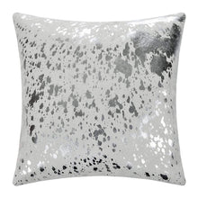  Silver Acid Wash Cowhide Pillow