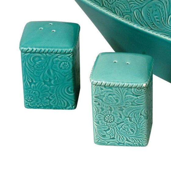 Turquoise Western Kitchen Items - Salt & Pepper Shakers