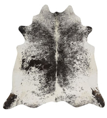  Black and White Peppered Cowhide • Coastal Compass Home Decor