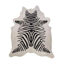  Brazilian Black Stripe Zebra Cowhide • Coastal Compass Home Decor